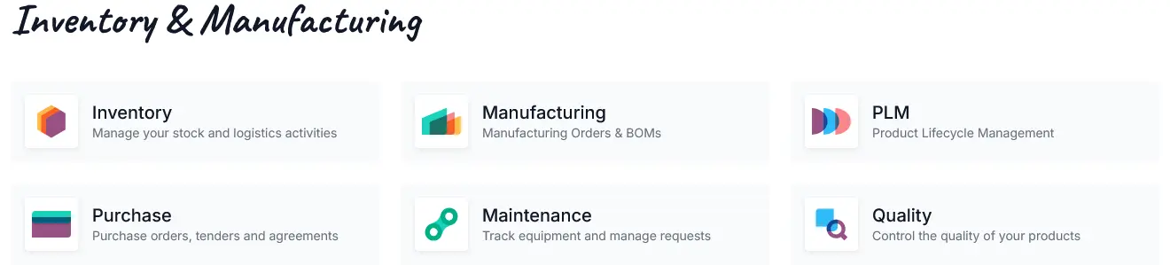 Automotive parts inventory & manufacturing