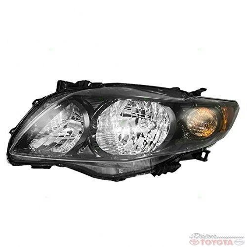 2009-2010 Toyota Corolla - Passenger Side Halogen Headlight, With bulb(s), For Base/CE/L/LE Model, North America Built Vehicle, CAPA CERTIFIED